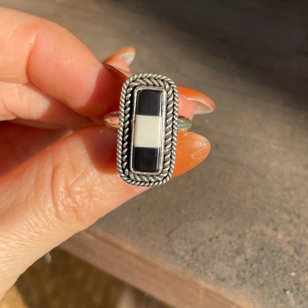 CHECKER RING SIZE 5.5