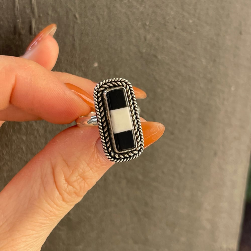 CHECKER RING SIZE 5.5