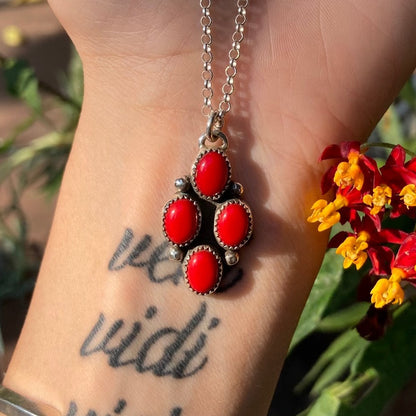 CORAL NECKLACE 18” CHAIN